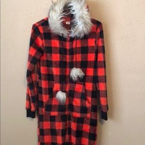 Fuzzy Adult Onesie - Small